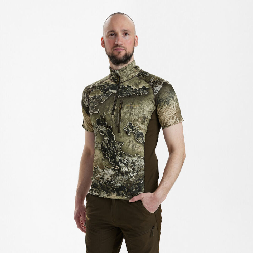 DEERHUNTER Yaka Fermarlı K.Kollu Realtree Tişört M