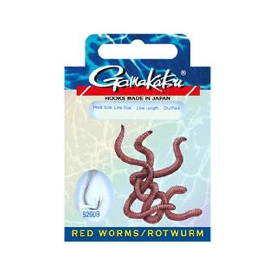 T.D. GAMAKATSU BKD-5260B Red Worm İğne Takımı 60 cm #4