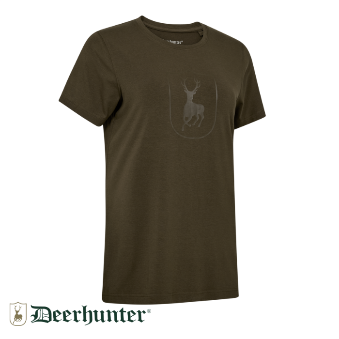 DEERHUNTER Lady Bamboo Koyu Yeşil Tişört - 38