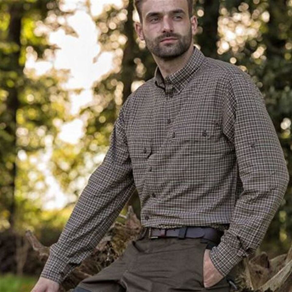 T. DEERHUNTER Tucker 399 Bamboo Uzun Kol Gömlek 41/42