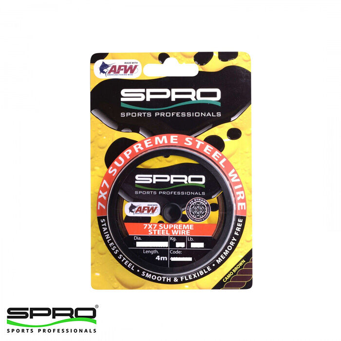 SPRO Super Steel AFW WIRE  Lider Misina 18kg 0.46mm 4m